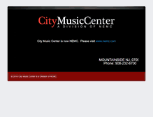 Tablet Screenshot of citymusiccenter.com